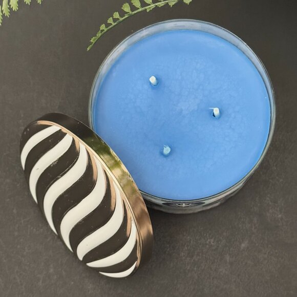 BBW Fresh Sparkling Snow Bath & Body Works 3 Wick Candle - Picture 6 of 10